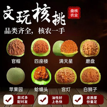 文玩核桃官帽白狮子高抛四座楼南疆石麦穗虎头磨盘狮子头核农批发