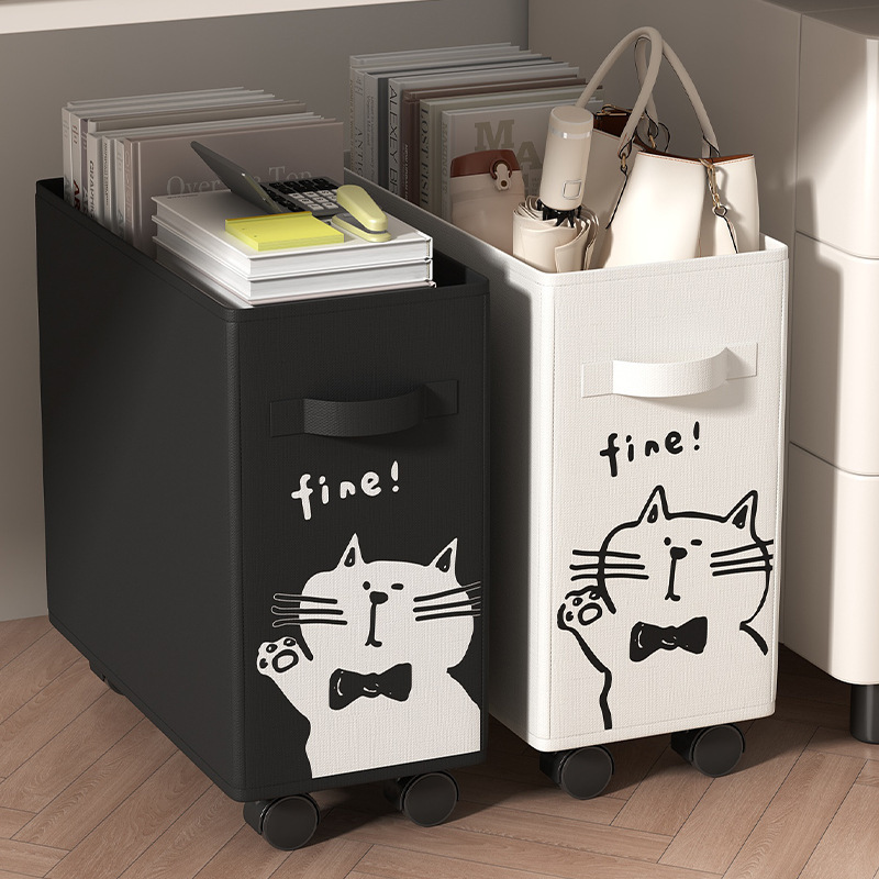 La estación de trabajo del estante debajo de la Mesa de la Oficina del carrito con ruedas coloca la canasta de la bolsa y el escritorio móvil almacena el artefacto.