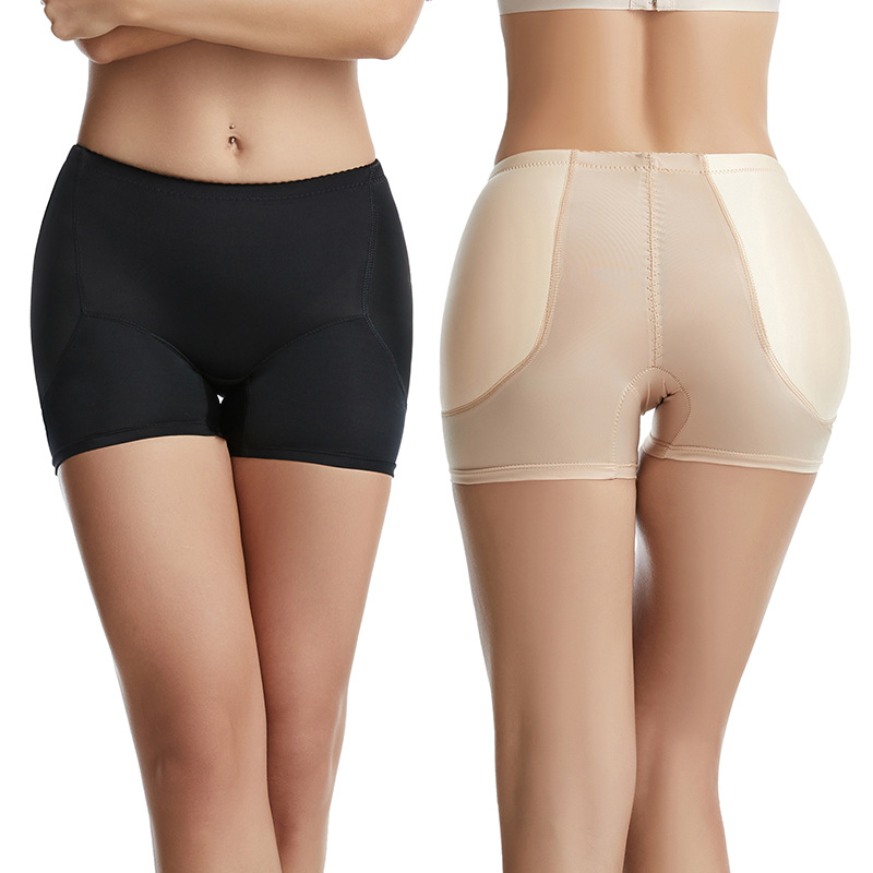 Cross-border crotch-enhancing underwear bottoming crotch-enlarging buttocks fake butt lifting pants fixed sponge pad body shaping pants