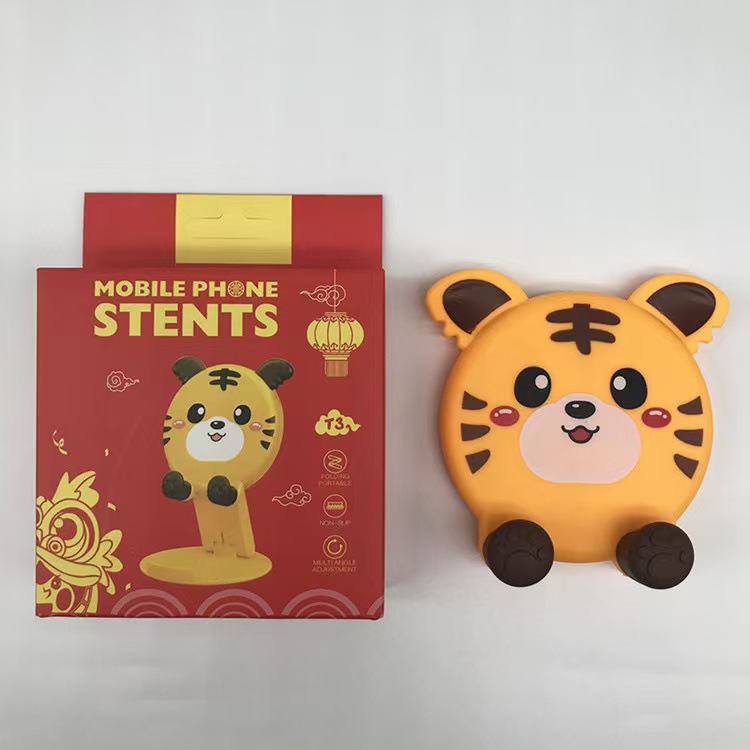 Cute estilo de dibujos animados soporte de teléfono móvil de escritorio conveniente para llevar soporte plegable soporte de teléfono móvil tablet