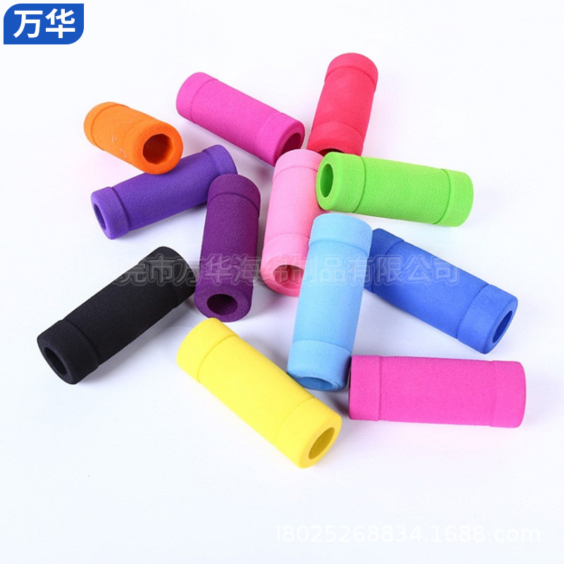 厂家直供彩色海绵 彩色握把手柄 园林器械eva橡塑手把套批发