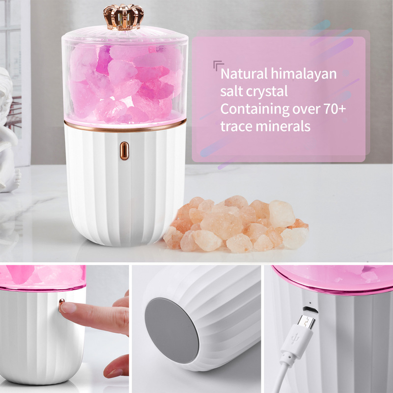 Led Night Light Table Lamp Western Himalayan Salt Rock Table Lamp Aromatherapy Lamp New and Unique Gift Cross-Border Salt Lamp