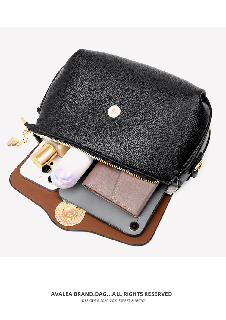 2024 new crossbody simple versatile cowhide women's spring and summer large capacity soft leather flip shoulder bag_voghion.com