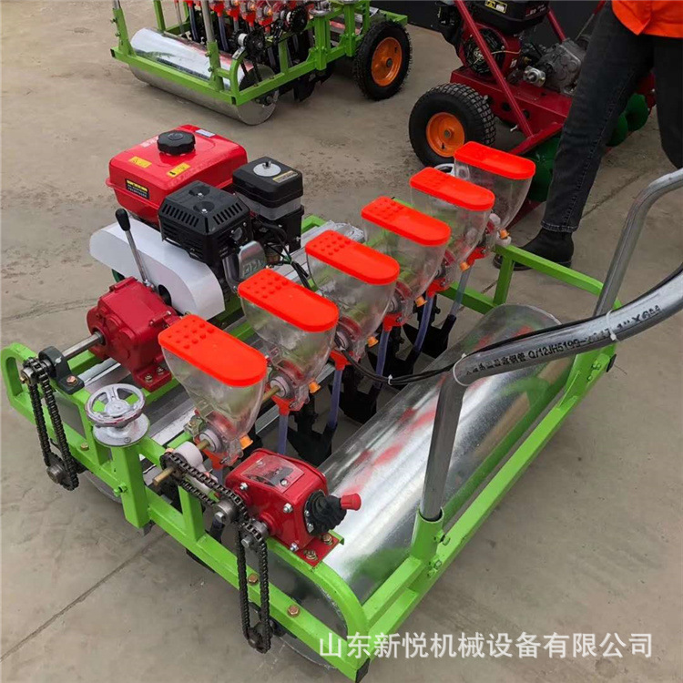 手推电动汽油款蔬菜播种机 蔬菜药材精播机 自走式播种机