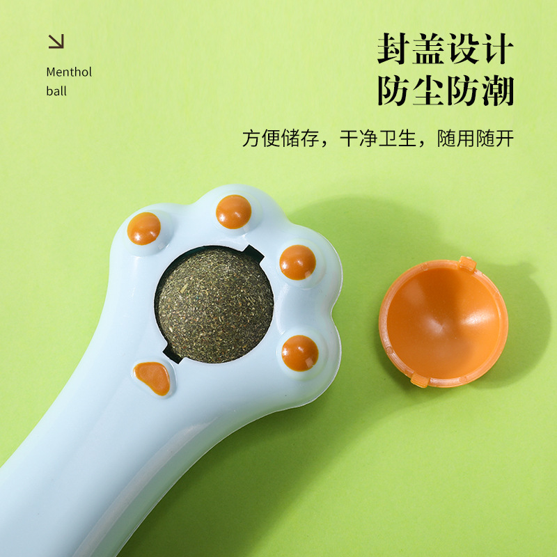 2024 gatos auto-hi aliviar aburrimiento calmar garras cariñosas mascaradas gato peppermint masaje pein de gato amazon al por mayor