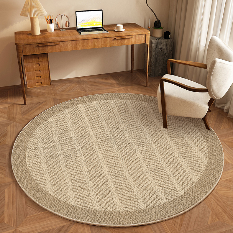 Alta sensación de alfombra redonda TPR belga camisola alfombra dormitorio estudio sala de estar sofá mesa de té mantas