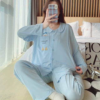 莫代尔月子服夏季薄款产后棉质产妇睡衣女喂奶家居服套装