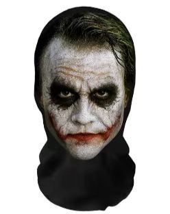 Máscara 3D de payaso para la cara completa, accesorios de terror para Halloween, máscara de broma para fiestas y bailes, protección UV