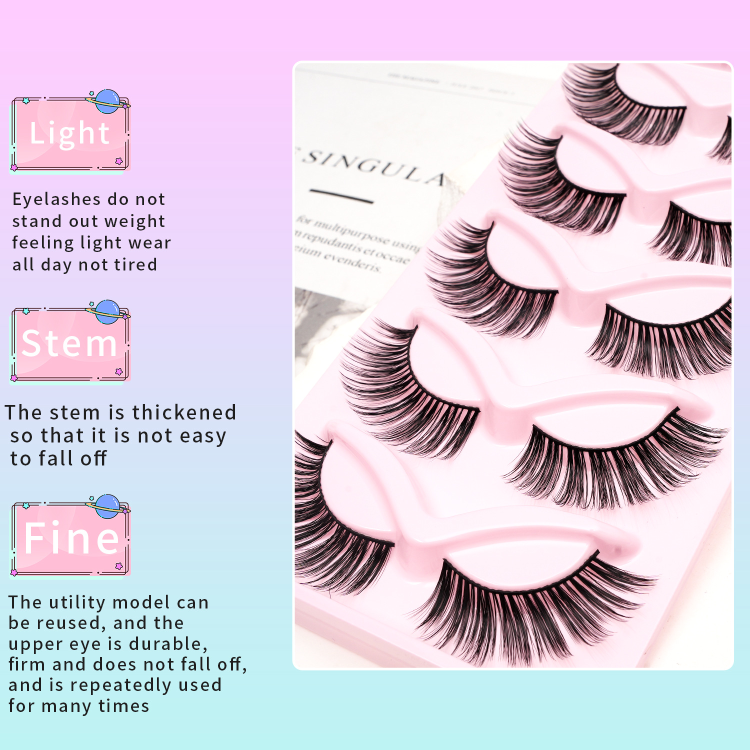 Europa y América ojo de gato zorro línea de ciegas falsas ciegas densas naturales una pieza de ojo negro ciegas al por mayor transfronterizas