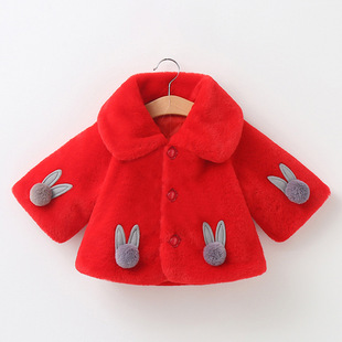 Baby's Cloak Thickened Spring and Autumn and Winter Infant Outgoing Windproof Girls' Cloak Girls' Shawl Coat Children
