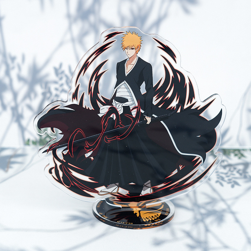 Katta akril anime haykalchasi Bleach Ichigo Bankai Ulquiorra anjumanlar va ulgurji savdo uchun stend.