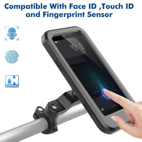 Foreign trade waterproof mobile phone holder retractable cycling holder wireless charging USB charging bicycle holder wholesale