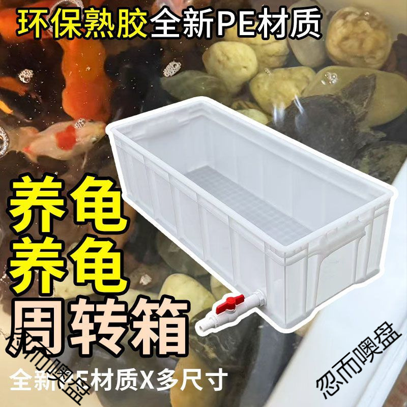 大型专用乌龟养龟箱龟箱塑料鱼缸长方形周转塑料箱加厚龟池龟盆|undefined