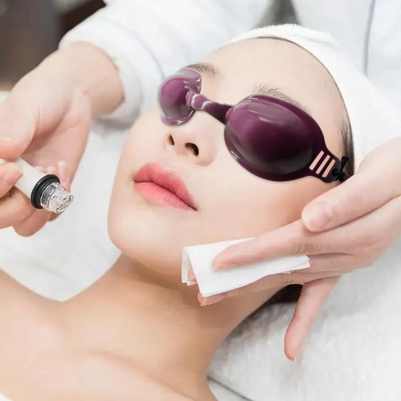 Belleza Gafas láser Protección ocular negra OPT IPL Luz e-Rejuvenecimiento de fotones Eliminación de pecas Eliminación de cejas Depilación opaca image 3