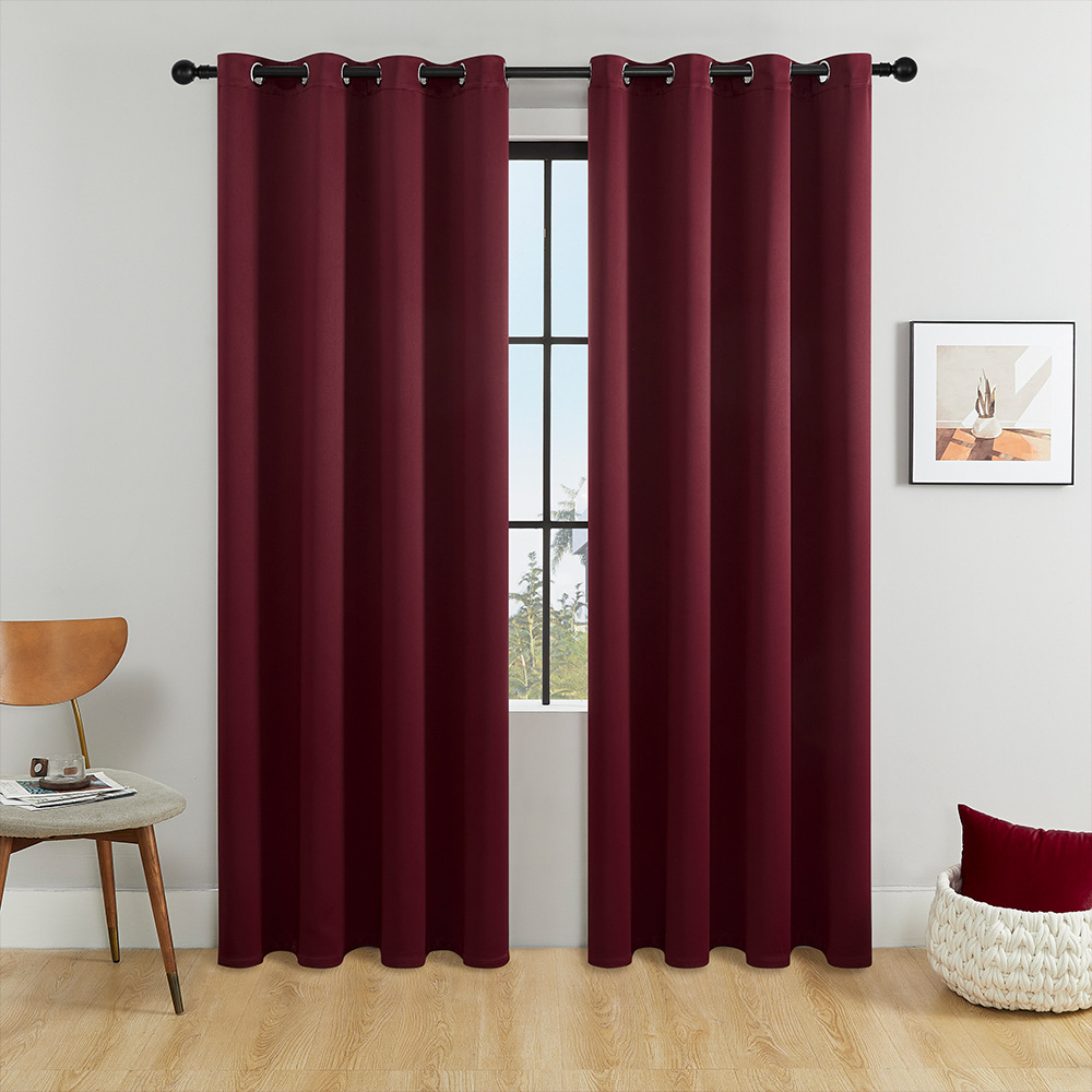 Fuente de fábrica de cortinas transfronterizas de comercio exterior Shaoxing productos terminados al por mayor doble cortinas de sombra sin luz fábrica directa