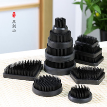 黑色剑山绿色剑山插花器固定小原流池坊流草月流插花工具插花底座