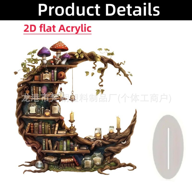 Colgante transfronterizo bohemia 15 / 20cm acrílico marca de la luna castillo artesanía decoración festiva mesa