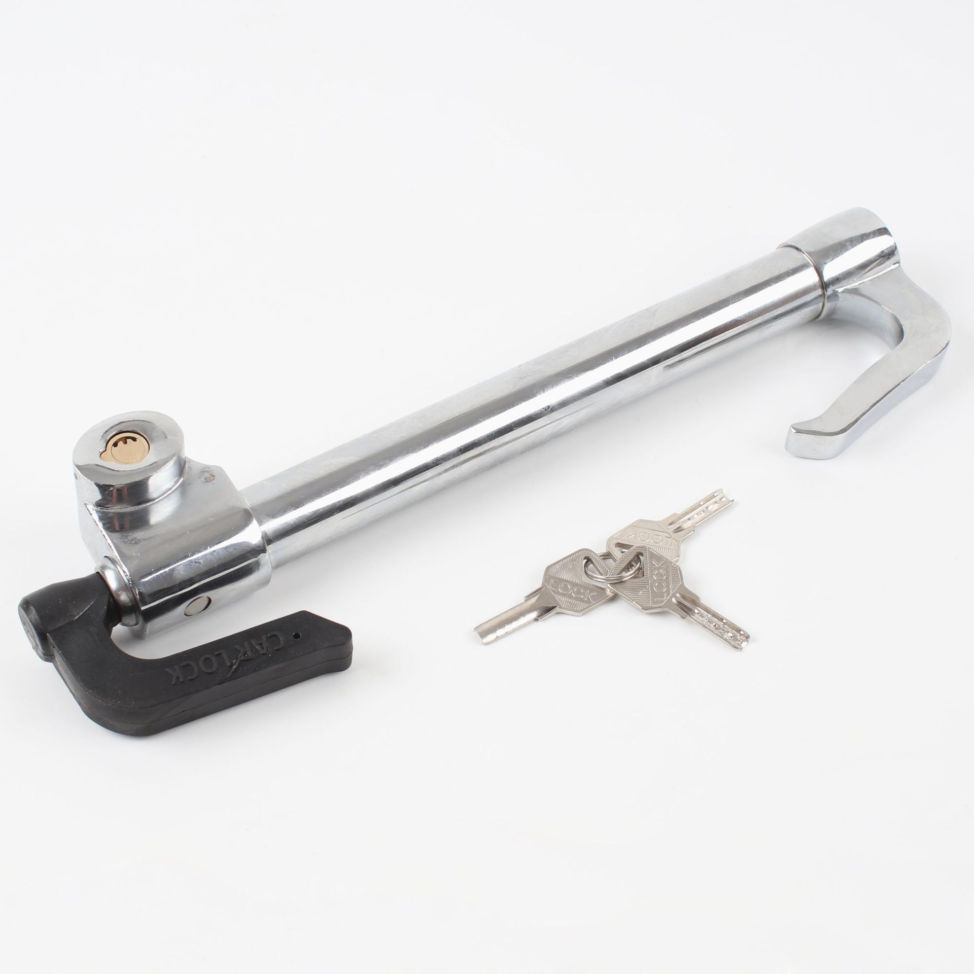 Car Lock, Throttle Lock, Clutch Lock, Car Steering Wheel Lock, Aluminum Alloy Self-Defense Anti-Theft Lock, Three-Section Lock Hook Lock
