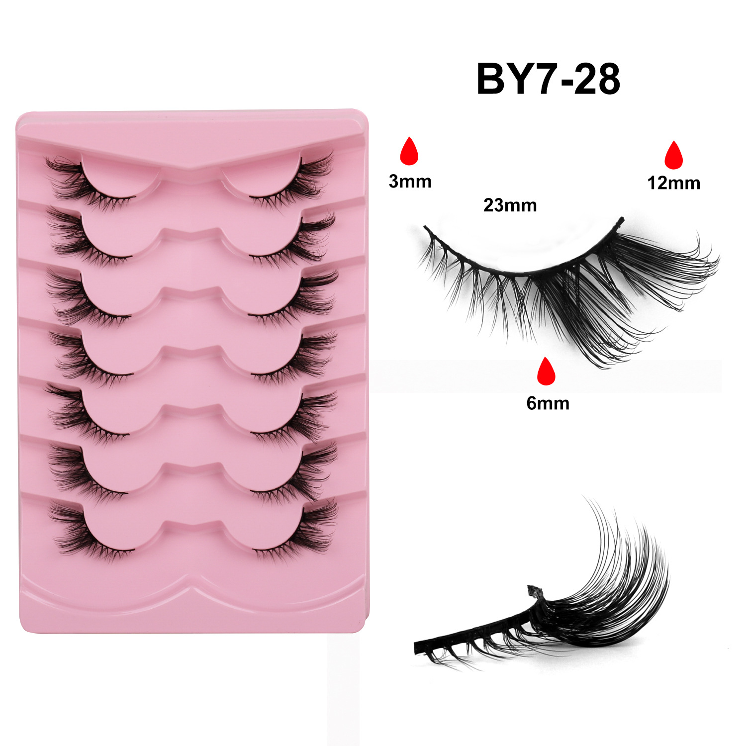 10 pares de pestañas postizas tridimensionales de tallo duro, estilo europeo y americano, pestañas en racimo completas y densas, pestañas postizas de una sola pieza para maquillaje de escenario para maquilladores.