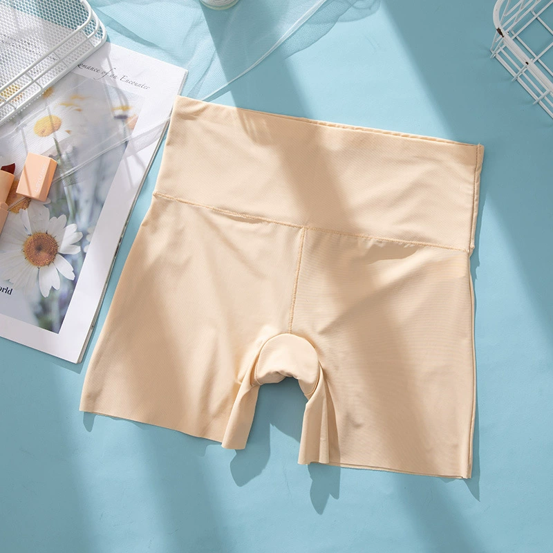 Seamless High-Waist Shorts (Scorpio) Women — Ice-silk, Cotton Crotch, Anti‑exposure 2–10 Sizes