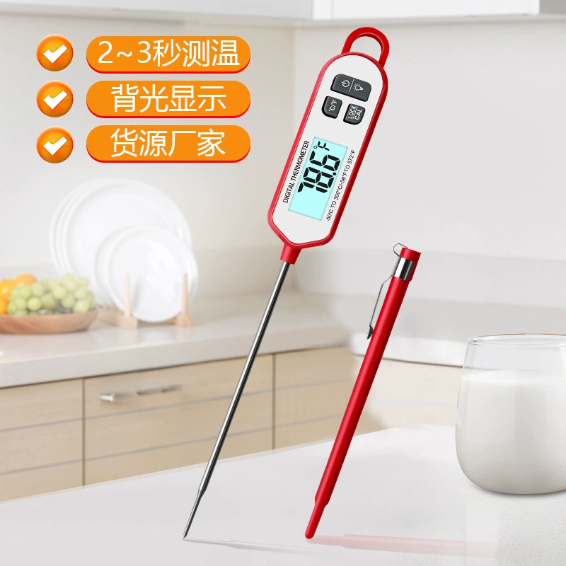 Трансграничный новый электронный прямой термометр для пищевых продуктов водонепроницаемый кухонный термометр для барбекю домашний термометр для выпечки воды