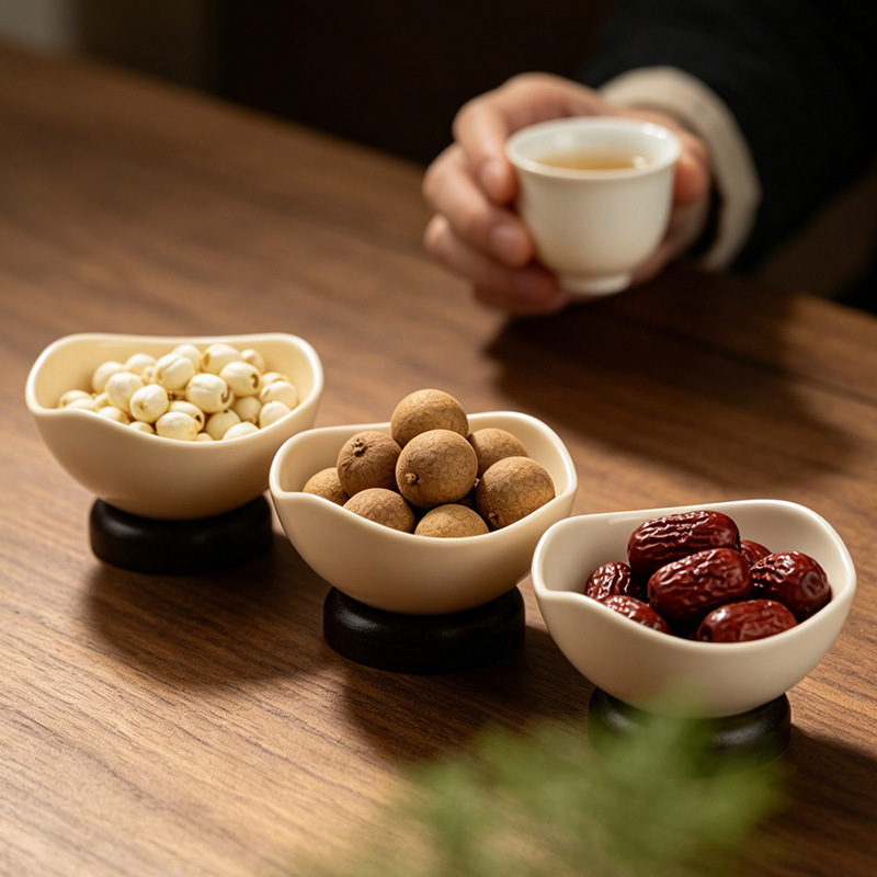 Medieval-Style Tableware, Snack Plates, Fruit Plates, Anti-Fall and Durable, Household Snack and Nut Tray