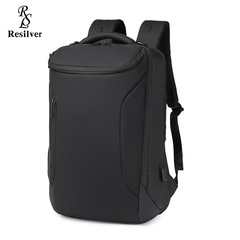 新款商务双肩包男士防水笔记本电脑包男包大容量背包旅行包书包