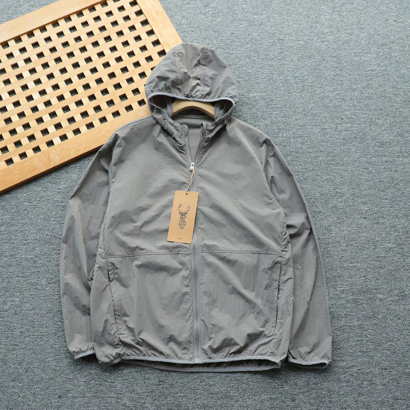 Men's Sun-Protective Skin Jacket, Trendy Summer New Style, Perforated, Breathable, Lightweight, Loose-Fitting, Casual Sports Hooded Jacket Men's Sun-Protective Skin Jacket, Trendy Summer New Style, Perforated, Breathable, Lightweight, Loose-Fitting, Casual Sports Hooded Jacket
