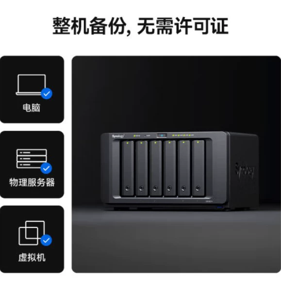 Qunhui DS1621+Четырехъядерный Шестибатарейный NAS Сетевой Хранилище Сервер Корпоративное Облачное Хранилище Данных Резервное Копирование