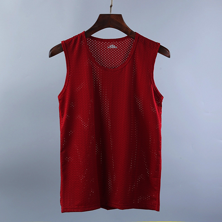 Men's Solid Color Simple Style U Neck Sleeveless Regular Fit Men's Tops display picture 5