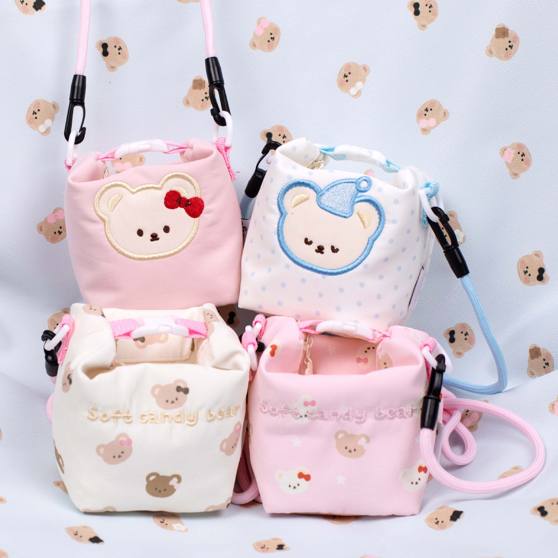 Yimulin's new cute and creative cartoon earphone storage bag, mini coin purse, portable small wallet, coin purse