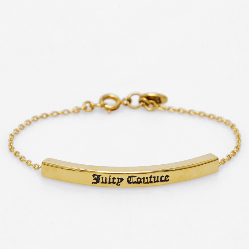 Wholesale Juicy Korean Version Simple Elegant Gold and Silver Two-Tone Curved Tube Bracelet Ins Trend Fashion Personality Bangle Jewelry