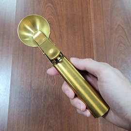 不锈钢雪糕勺可回弹土豆芋泥挖球勺水果冰激凌挖球工具创意雪糕羮