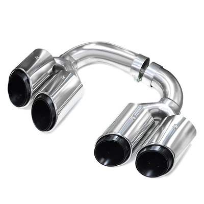 exhaust pipe modification three-layer four-out – Exhaust pipe - oil-electric-hybrid-three-layer-silver-mouth