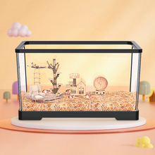 仓鼠笼子亚克力金丝熊便宜大的活物别墅用品龙猫笼饲养箱