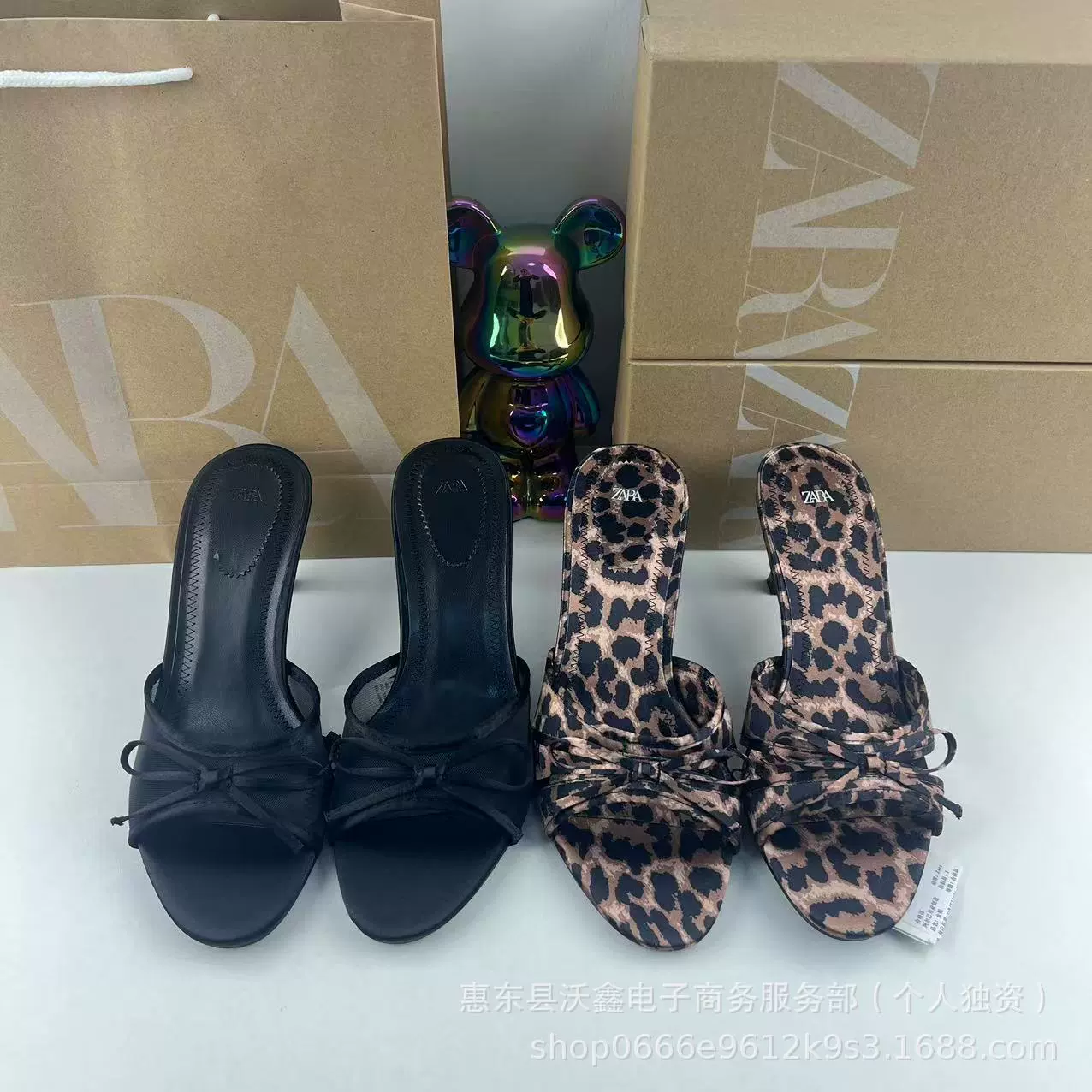 ZAR Весенние новые TRF Женские туфли Черные банты с тканью для глаз, сандалии на высоком каблуке, холодные тапочки