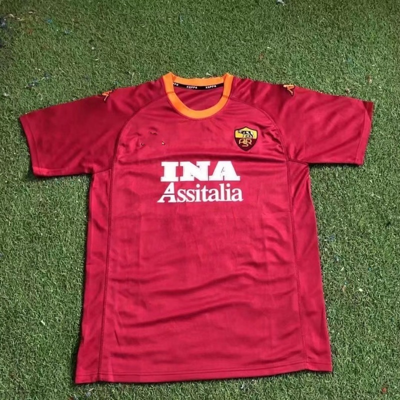 98-99セリエaローマ復古ユニフォーム17-18シーズンホーム半袖10号トーティ戦神サッカー服|undefined