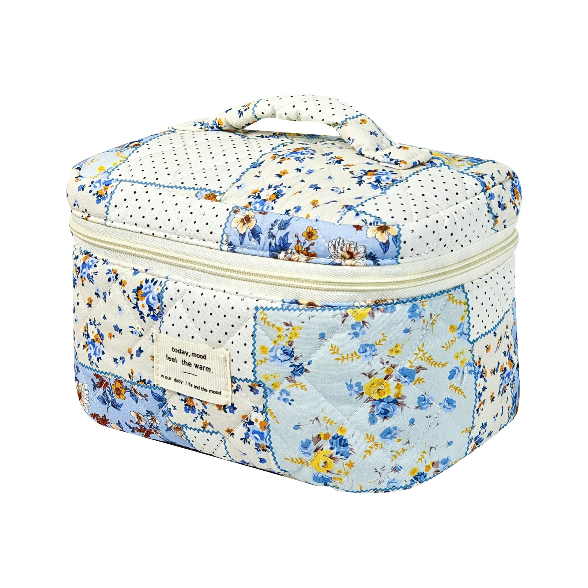 Handheld capacious cosmetic bag, organizer bag, storage system