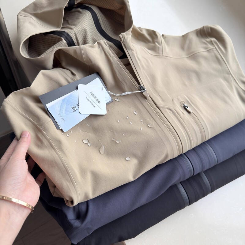 Outdoor Gear! Hooded Softshell Autumn Sports Casual Work Jacket Cardigan Coat Water-Repellent Hiking Clothing