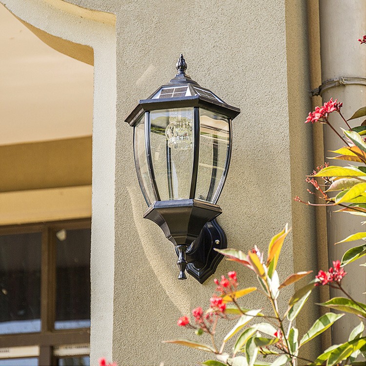 Outdoor Solar Wall Lamp Outdoor Waterproof Aluminum Household LED Sensor Lamp European Style House Garden Courtyard Wall Lamp Outdoor Solar Wall Lamp Outdoor Waterproof Aluminum Household LED Sensor Lamp European Style House Garden Courtyard Wall Lamp