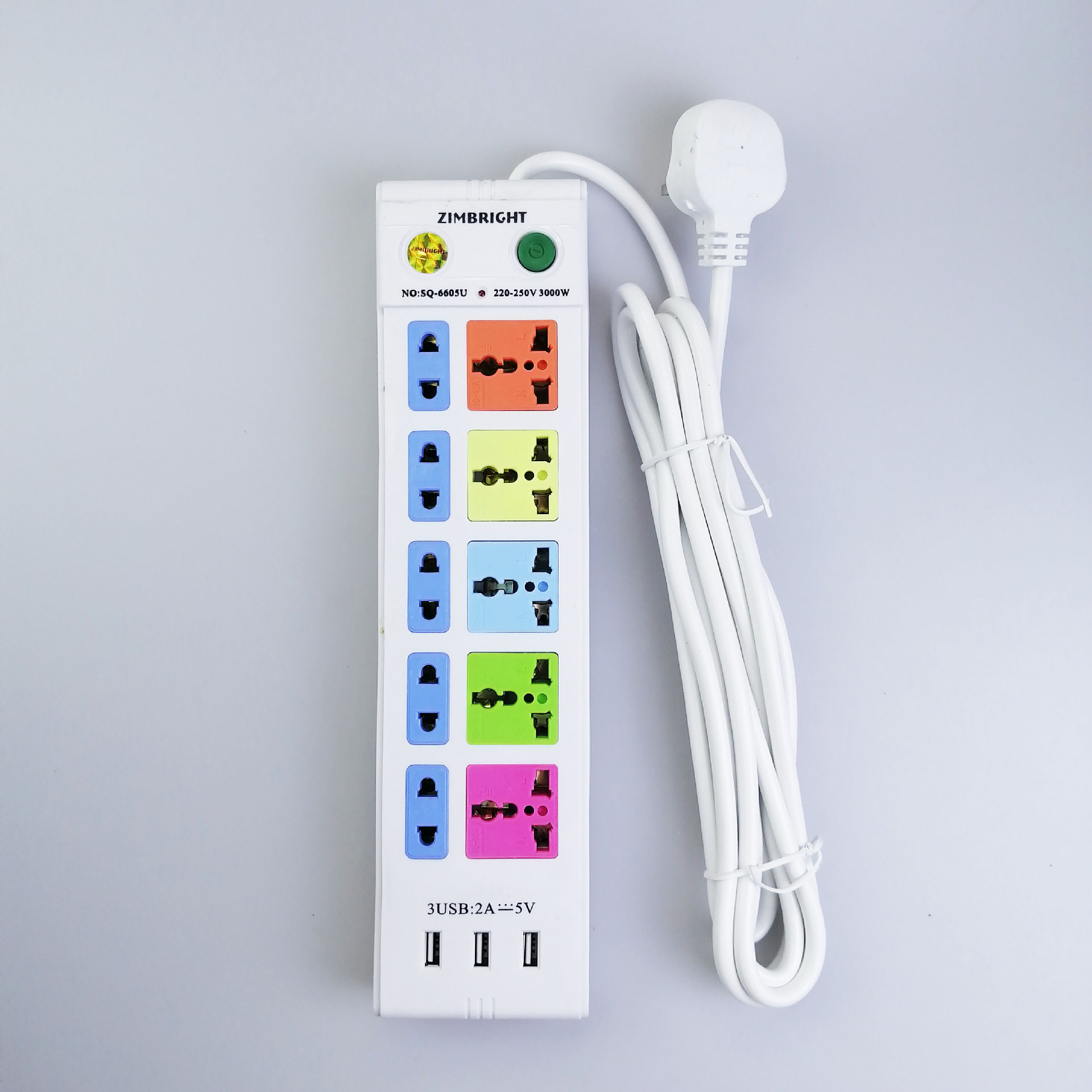 英式带线排插13A英式插头带USB接线插座插板家用插线板插排批发