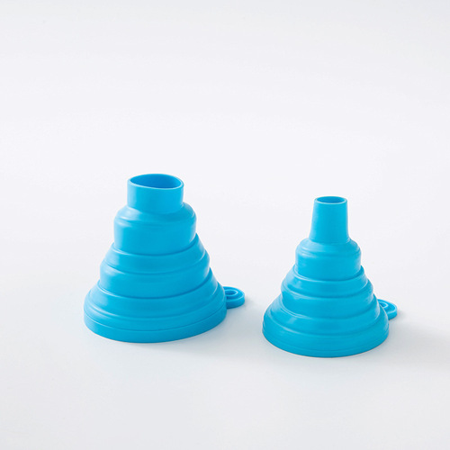 Expandable foldable silicone creative home mini kitchen oil pouring funnel for wine liquid dividing funnel