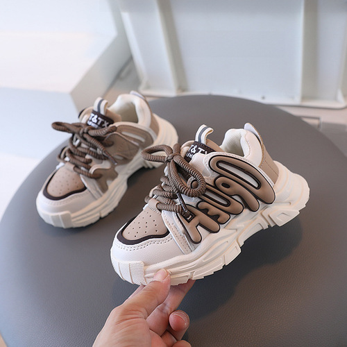 New children's sports shoes for autumn , popular unisex dad shoes for girls and boys, children's shoes for students, wholesale