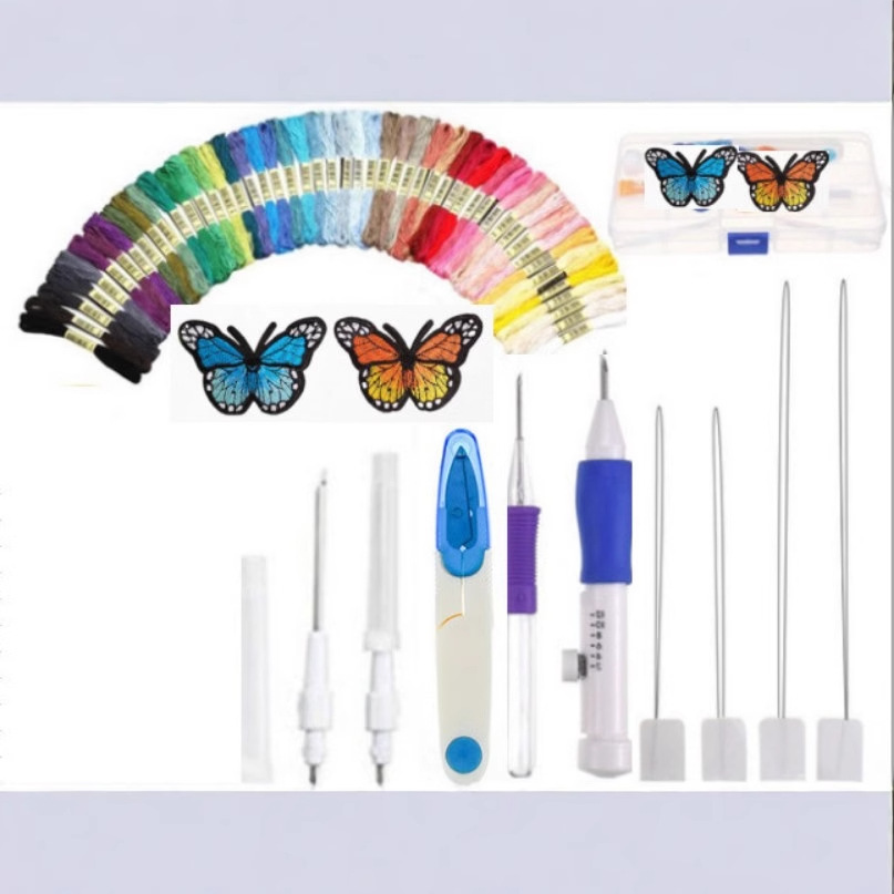 Amazon popular pokes traje ruso magia aguja traje Cruz puntada bordado herramientas traje