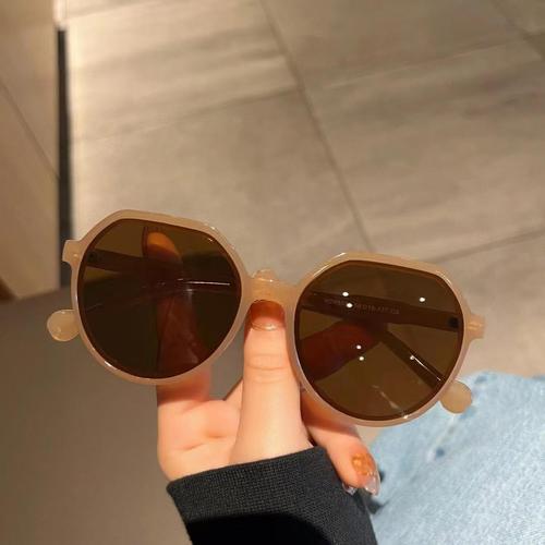  New Internet Celebrity Sunglasses Women's Trendy Anti-UV Retro Street Photography Sunglasses Ins Advanced Personalized Sunglasses