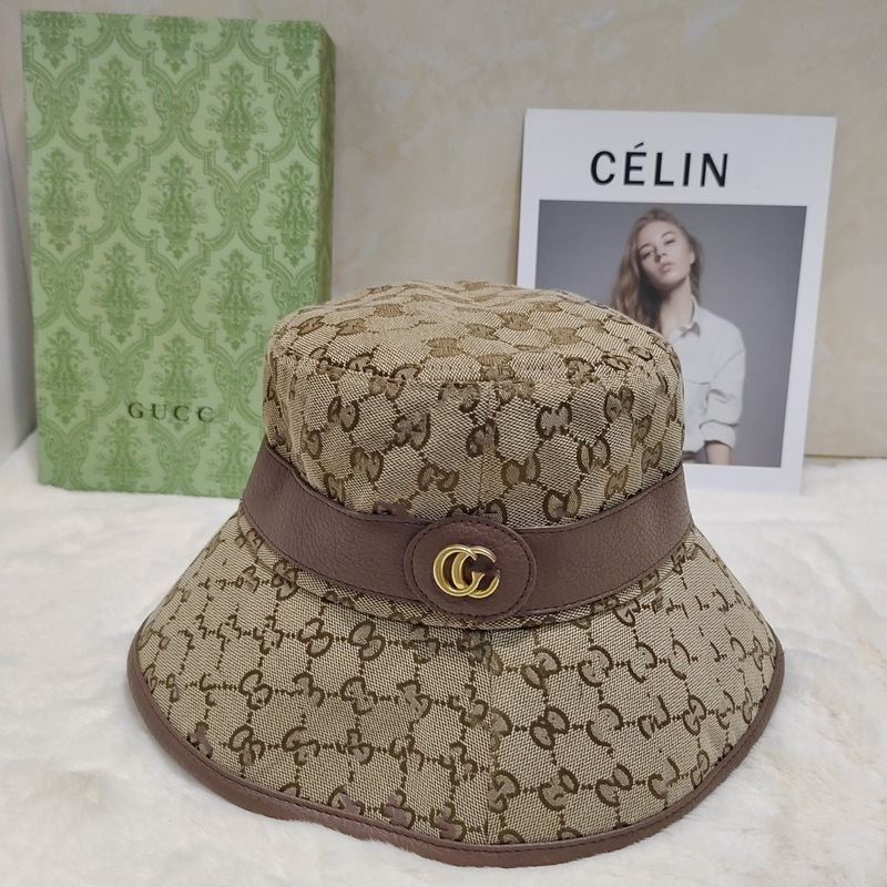 G Brand High Version Full Print Letter Bucket Hat European and American Cross-Border Style High-Quality Designer Sun Hat for Men and Women