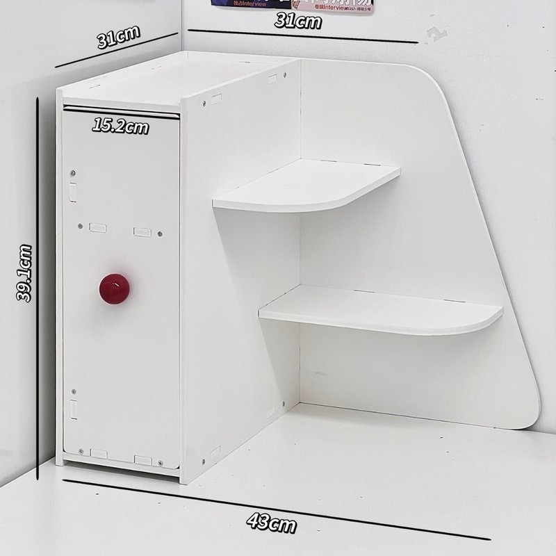 壁コーナー本棚デスク多層収納ラック本棚オフィスデスクトップコーナー収納ラック化粧品収納ラック|undefined