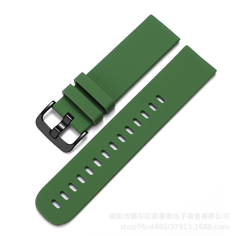 SX-grass green-black buckle [roundtail silicone]