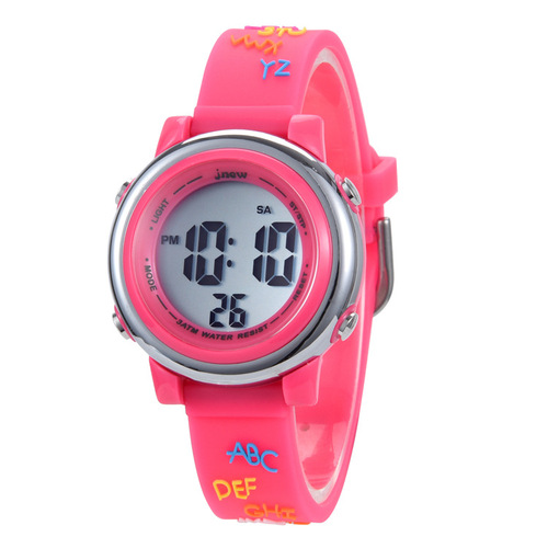 厂家直销女孩卡通防水手表儿童识时新款亚马逊跨境LED电子手表