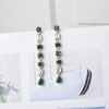 South Korean multicoloured goods, crystal earings, fresh long fashionable earrings